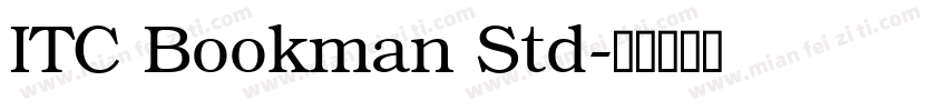 ITC Bookman Std字体转换